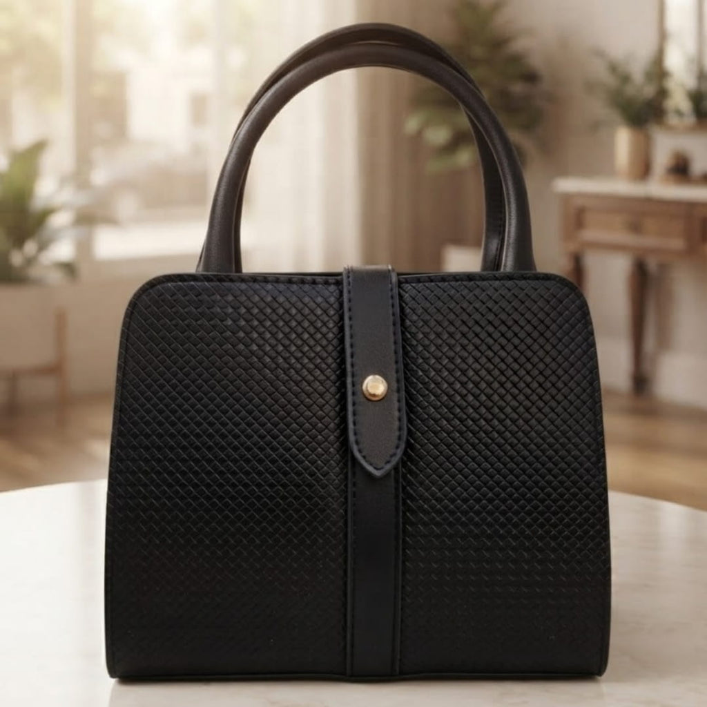 Classic Leather Top Handle Handbag
