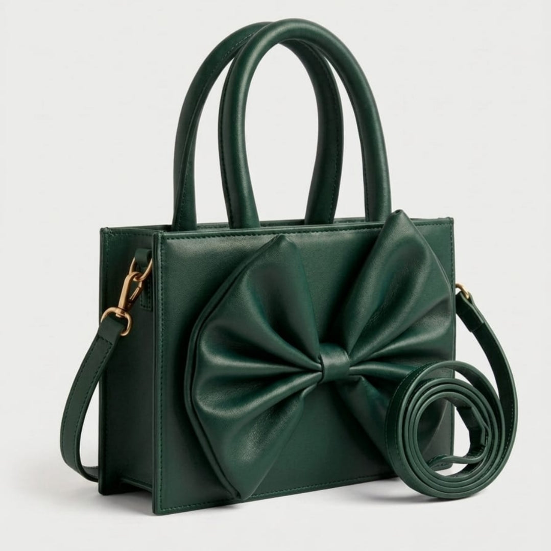 Elegant Bow Tote Handbag – Women's Crossbody & Top Handle Bag