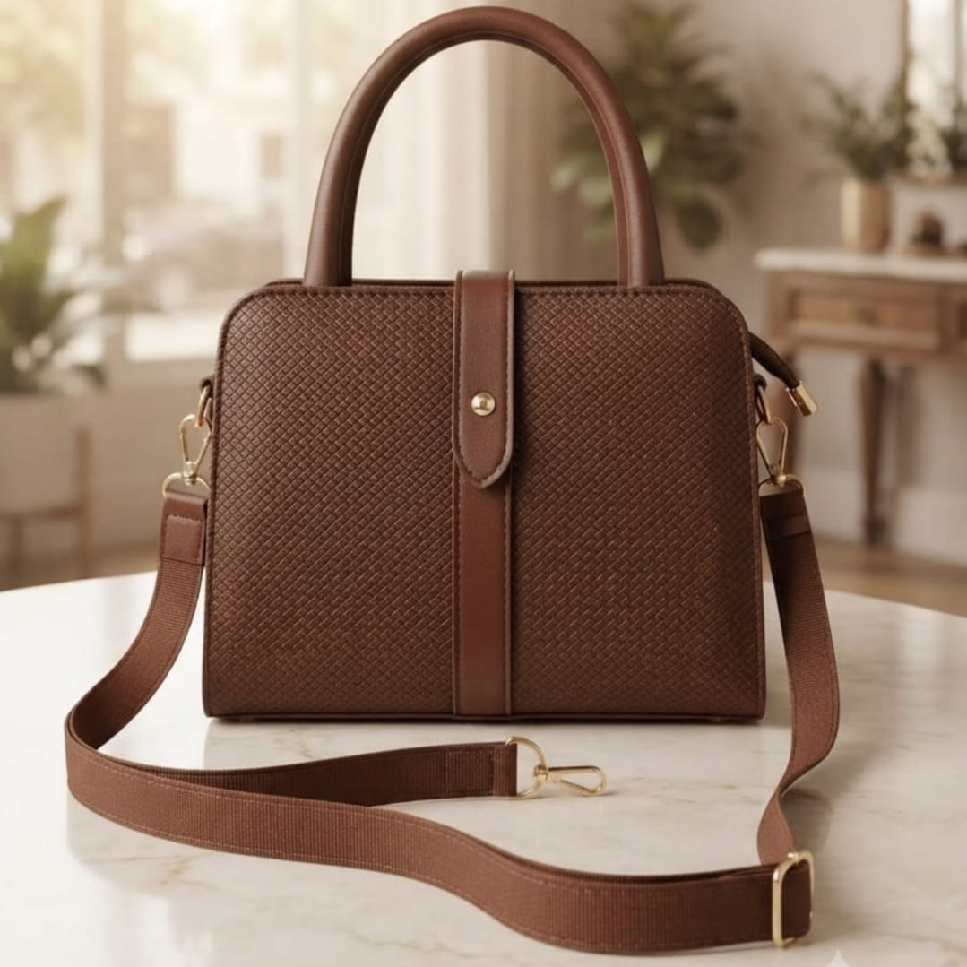 Classic Leather Top Handle Handbag