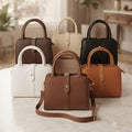 Classic Leather Top Handle Handbag
