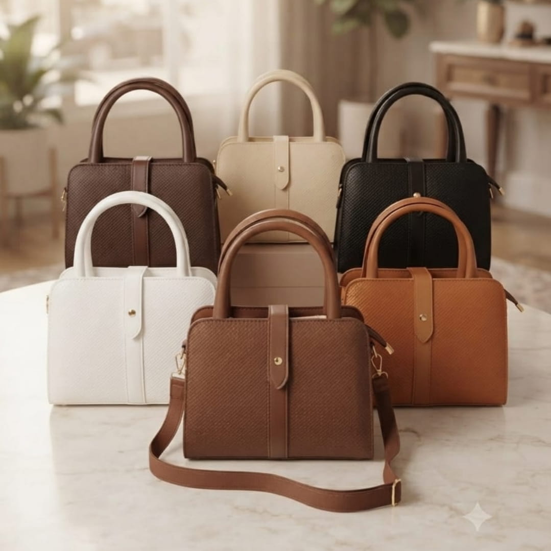 Classic Leather Top Handle Handbag
