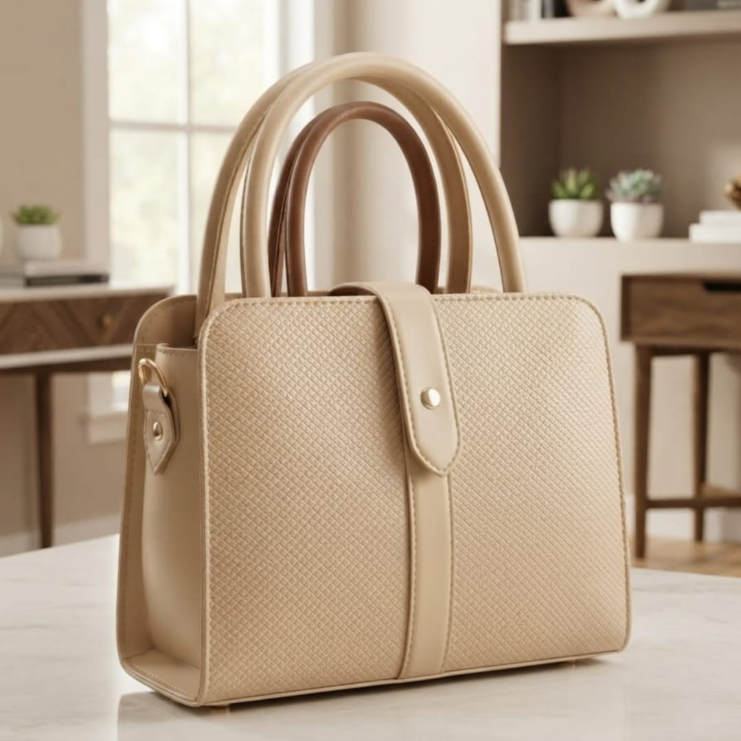 Classic Leather Top Handle Handbag