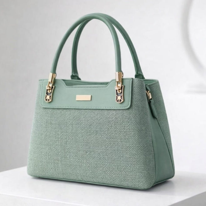 Classic Textured Tote Handbag – Women's Top Handle & Crossbody Bag