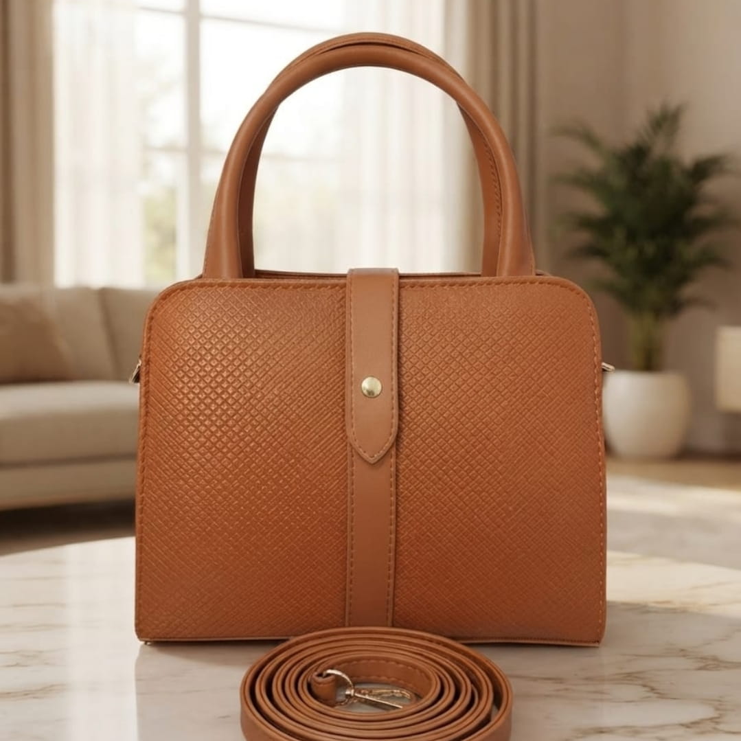 Classic Leather Top Handle Handbag