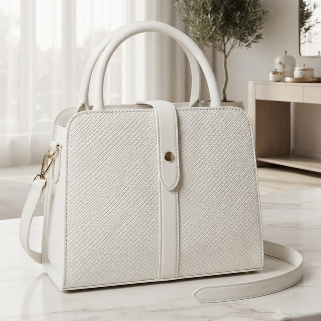 Classic Leather Top Handle Handbag